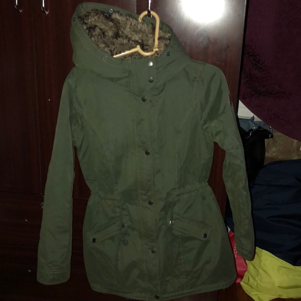 Olive green jacket from Hollister size M